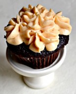 Chocolate Cupcakes with Salted Caramel Frosting