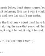 My First Marathon Experience