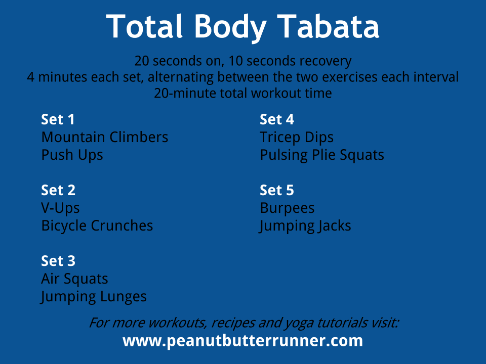 Tabata Tuesday 20 Minutes Of Bodyweight Strength Cardio Workout