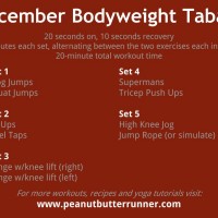 December Bodyweight Tabata Workout