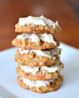 Carrot Cake Cookies With Cream Cheese Frosting {Recipe}