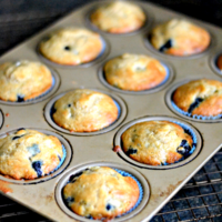 Blueberry Banana Muffins {Recipe}