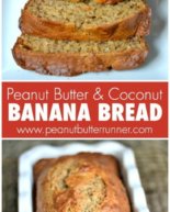 Healthy-ish Peanut Butter & Coconut Banana Bread