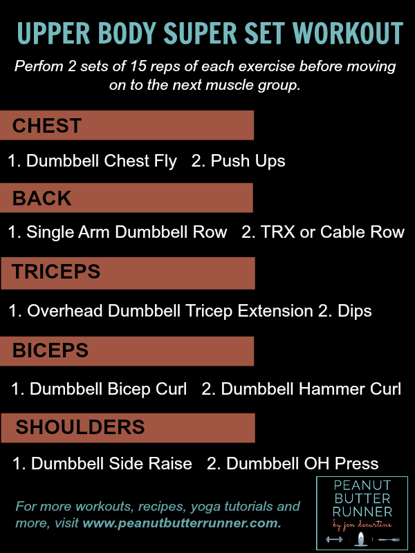 Upper Body Super Set Workout