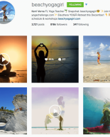 Beach Yoga Girl Weekend