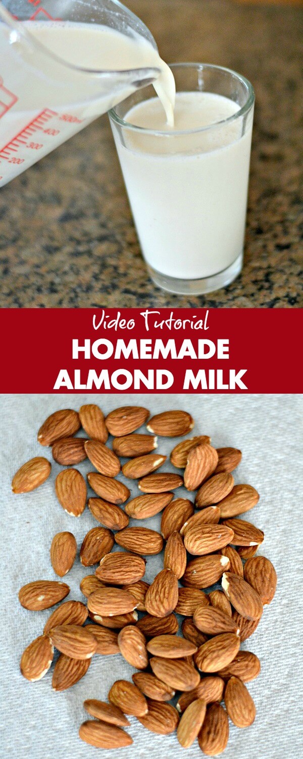 Homemade Almond Milk {Video Tutorial} Peanut Butter Runner