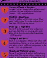 2016 Valentine’s Day Partner Workout + My Weekly Workouts