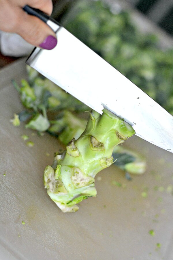 Roasted Broccoli Tutorial Crowns and Stems