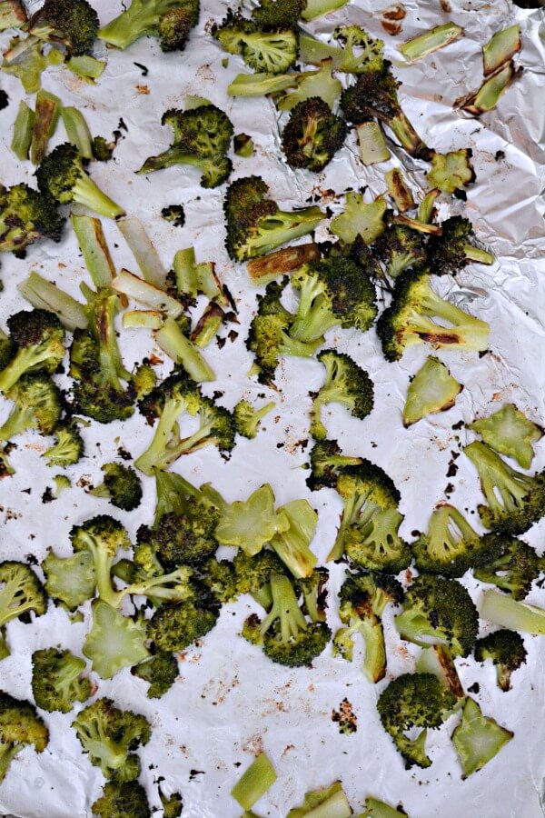 Roasted Broccoli Tutorial Crowns and Stems