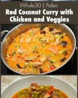 Thai Red Coconut Curry with Chicken and Veggies {Whole30 & Paleo}