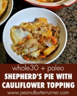 Whole30 Shepherd’s Pie with Cauliflower Topping