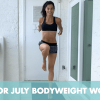 Jump for July Bodyweight Workout + July Workout Playlist