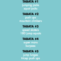 Summer Tabata Workout + August Workout Playlist (Throwbacks!)