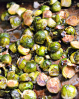 Balsamic Glazed Roasted Brussels Sprouts and Shallots