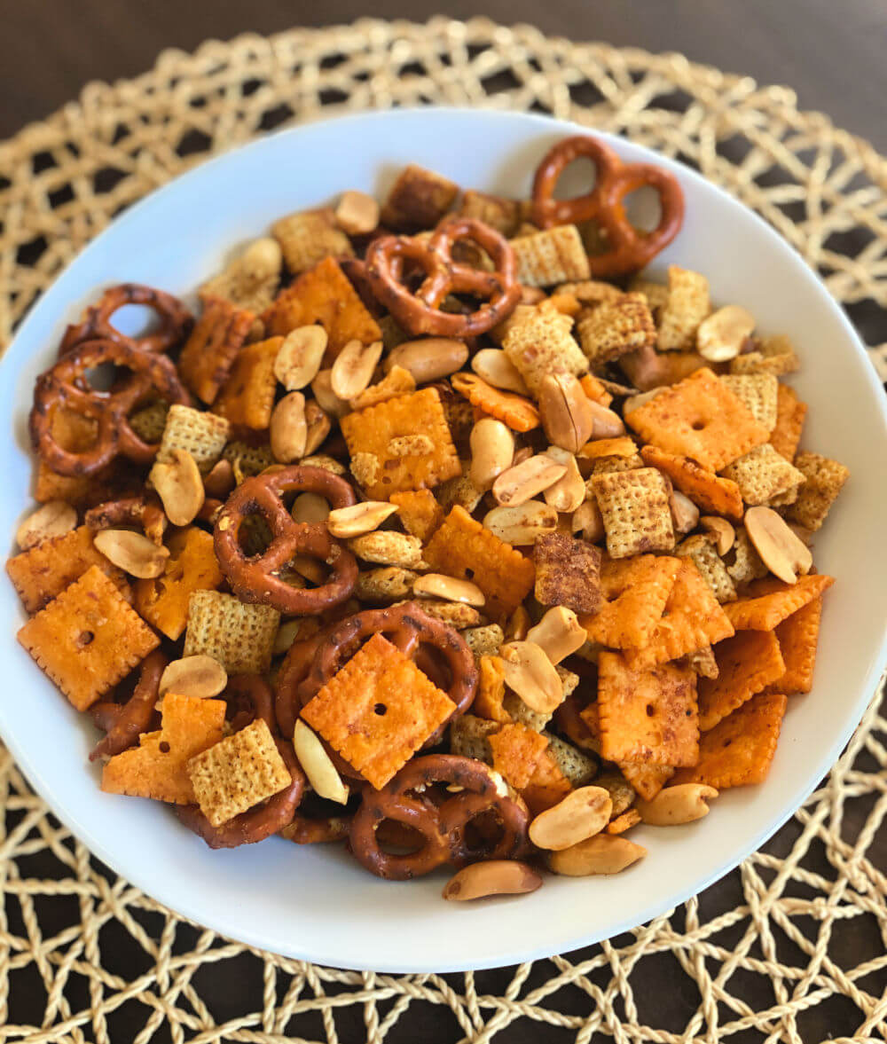 Cheesy & Peanuty Savory Snack Mix Peanut Butter Runner