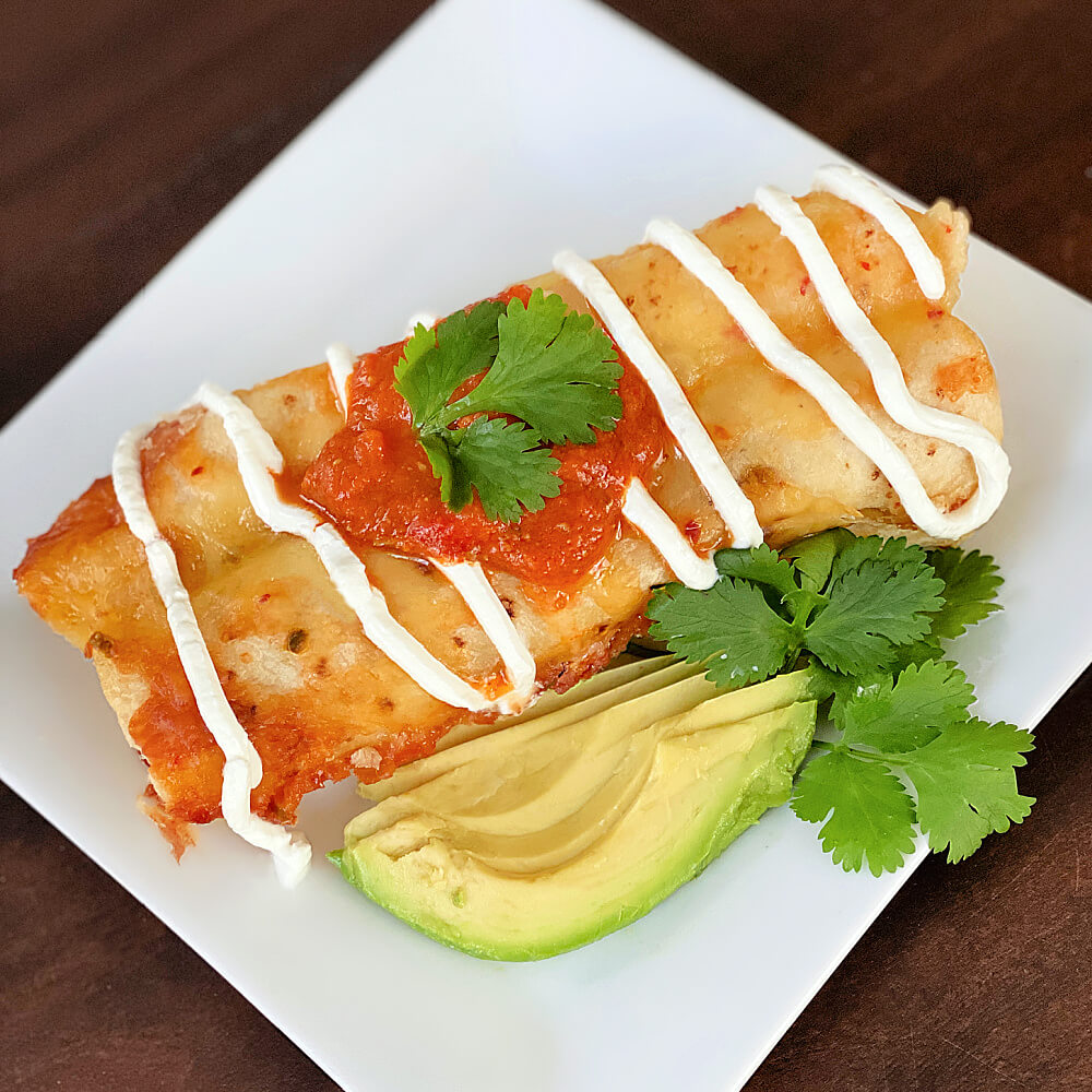Chimichangas enchilada style@SpicieFoodie