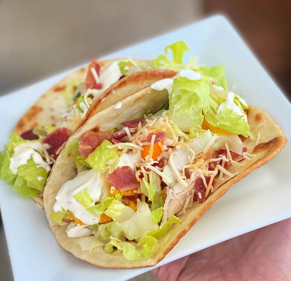 Chicken Bacon Ranch Tacos Peanut Butter Runner