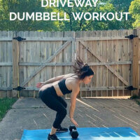 One Dumbbell Driveway Workout + The Week & Faves