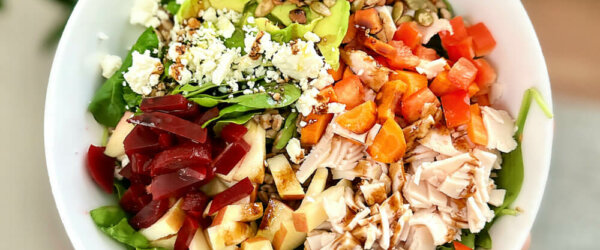 Fall Farro Chopped Salad + A Must-Have Chop Salad Tool