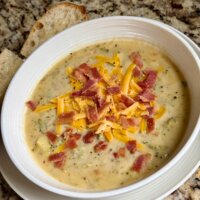 Potato and Broccoli Cheddar Soup